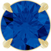 14 Karat Yellow Gold 6 mm Natural Blue Sapphire Gemstone Pendant | $4,434