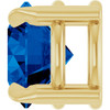14K Yellow 6 mm Natural Blue Sapphire Pendant