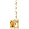 14K Yellow 6 mm Natural Citrine 16-18" Necklace