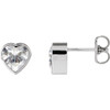 Sterling Silver Stuller Lab-Grown Moissanite Stud Earrings