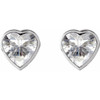 Sterling Silver Stuller Lab-Grown Moissanite Stud Earrings