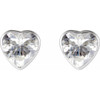 Platinum Stuller Lab-Grown Moissanite Stud Earrings