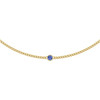14K Yellow Natural Tanzanite 16" Necklace