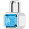 14 Karat White Gold Natural Swiss Blue Topaz Gemstone Pendant | $934