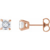 14K Rose 1/2 CTW Natural Diamond Earrings