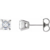 Platinum 1/2 CTW Natural Diamond Earrings
