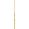 14 Karat Yellow Gold Natural Diamond Heart Necklace 1/4 CTW, 18 Inch, 1.2mm - $1,540