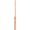 14 Karat Rose Gold Natural Diamond Heart Necklace 1/6 CTW, 18 Inch, 1.2mm - $1,204
