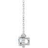 14 Karat White Gold Natural Diamond Hidden Halo Necklace 1/4 CTW, 18 Inch, 4mm - $1,434