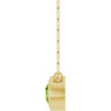 14K Yellow Natural Peridot 18" Necklace