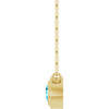 14 Karat Yellow Gold Natural Blue Zircon Necklace 18 Inch, 4mm - $740
