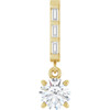 14K Yellow 3/8 CTW Natural Diamond Pendant