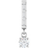 Sterling Silver 1/5 CTW Natural Diamond Pendant