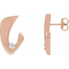 14K Rose 1/5 CTW Natural Diamond Earrings