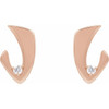14K Rose 1/5 CTW Natural Diamond Earrings