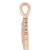 14K Rose 1/8 CTW Natural Diamond Pendant