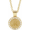 14 Karat Yellow Gold Natural Diamond Necklace 1/8 CTW, 16-18 Inch, 1.2mm - $1,349