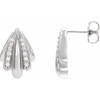 14K White 1/5 CTW Natural Diamond Earrings