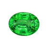 1.77 Carat Fine Green Tsavorite Garnet Gem, Oval Cut, 8.2 x 6.4 mm