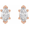 14K Rose 3/8 CTW Lab-Grown Diamond Earrings
