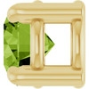 14 Karat Yellow Gold 4 mm Natural Peridot Gemstone Pendant | $174