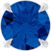 Platinum 6 mm Lab Grown Blue Sapphire Gemstone Pendant | $705
