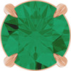 14 Karat Rose Gold 6 mm Natural Emerald Gemstone Pendant | $2,968