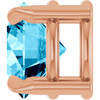 14 Karat Rose Gold 6 mm Natural Aquamarine Gemstone Pendant | $819