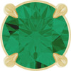 14 Karat Yellow Gold 5 mm Lab Grown Emerald Gemstone Pendant | $363