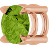 14 Karat Rose Gold 5 mm Natural Peridot Gemstone Pendant | $207