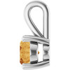 Sterling Silver Natural Citrine Pendant