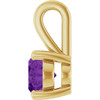 14 Karat Yellow Gold Natural Amethyst Gemstone Pendant | $666