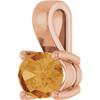 14 Karat Rose Gold Gold Citrine Ring Fine Jewelry  $521