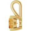 14K Yellow Natural Citrine Pendant