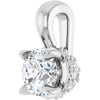 Sterling Silver 1/4 CTW Natural Diamond Gemstone Pendant | $1,064