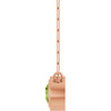 14 Karat Rose Gold Natural Peridot Necklace 18 Inch, 5mm - $1,077