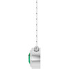 14 Karat White Gold Lab Grown Emerald Necklace 18 Inch, 6mm - $1,395