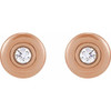 14K Rose 1/2 CTW Natural Diamond Earrings