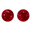 1.19 Carat Matching Rubies, Round Cut Pair, 5.1 mm|$4043