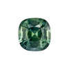 1.05 Carat Green Cushion Cut Sapphire 5.7 x 5.6 mm Natural Gem for Engagement Ring