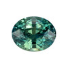 2.12 Blue Green Sapphire Oval 8.1 x 6.4 mm