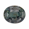 3.51 Blue Green Sapphire Oval 9.52 x 7.8 x 5.41 mm