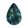 2.71 Blue Green Sapphire Pear 10.3 x 7 mm