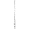 Accented Leaf or Center Necklace 1.2mm - $1,743