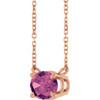 14 Karat Rose Gold Natural Pink Tourmaline Necklace 18 Inch - $1,201