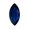1.24 Carat Rich Blue Marquise Cut Sapphire 9.9 x 4.7 mm Fine Jewelry Gem