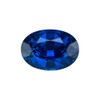 0.90 Carat Royal Blue Oval Cut Sapphire 7 x 5 mm Premium Center Stone