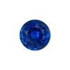 0.63 Carat Royal Blue Round Cut Sapphire Natural Gem for Engagement Ring