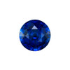 0.73 Carat Royal Blue Round Cut Sapphire Loose Gem for Custom Jewelry