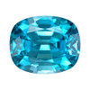 4.95 Carat Vivid Blue Zircon Gem, Cushion Cut, 10.3 x 8.4 mm | Premium Loose Gemstone | $2,342